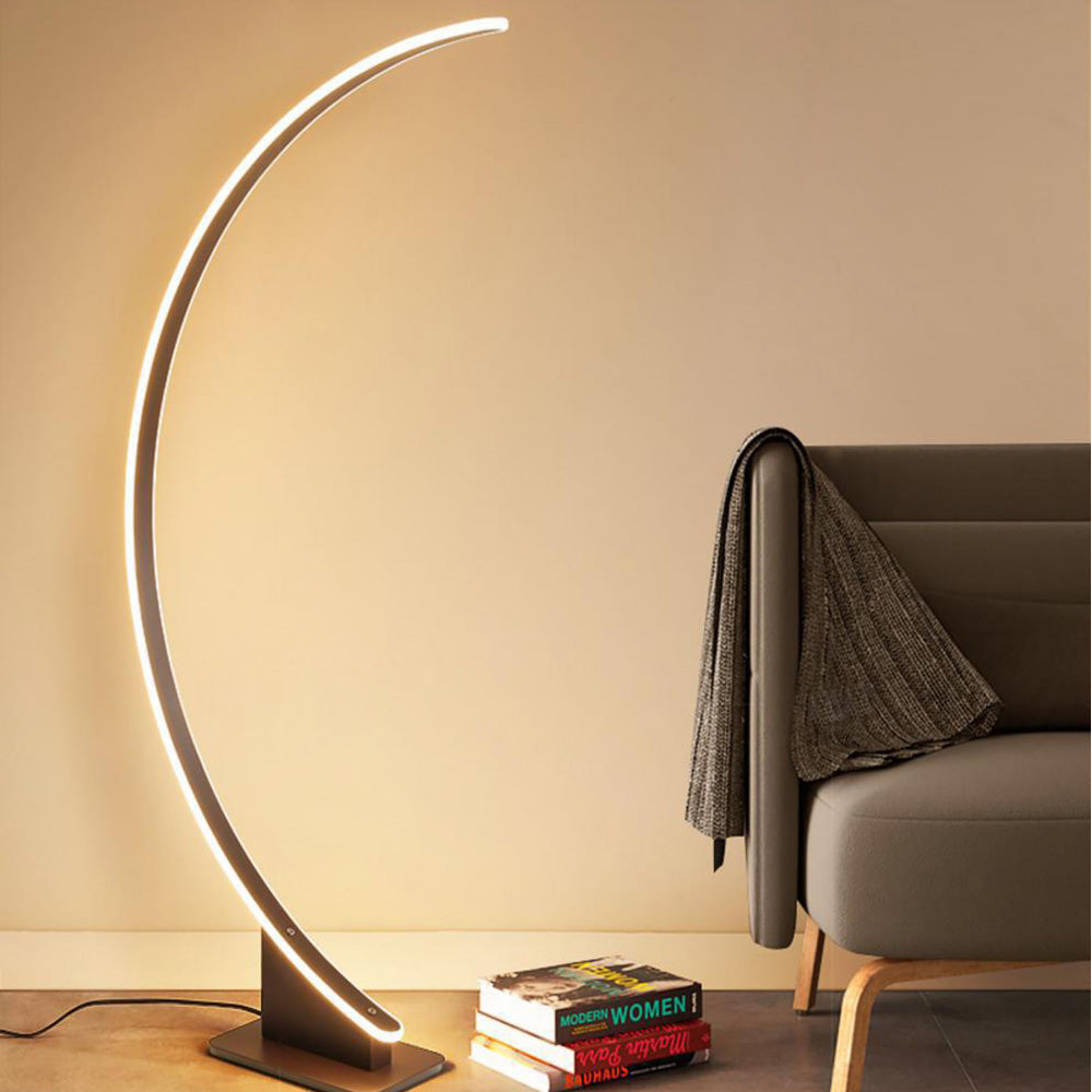 Edge Industriele LED Vloerlamp Wit Metaal Woonkamer Slaapkamer