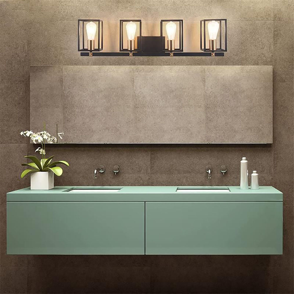 Alessio Industriele LED Wandlamp Zwart Metaal/Acryl Badkamer Binnen