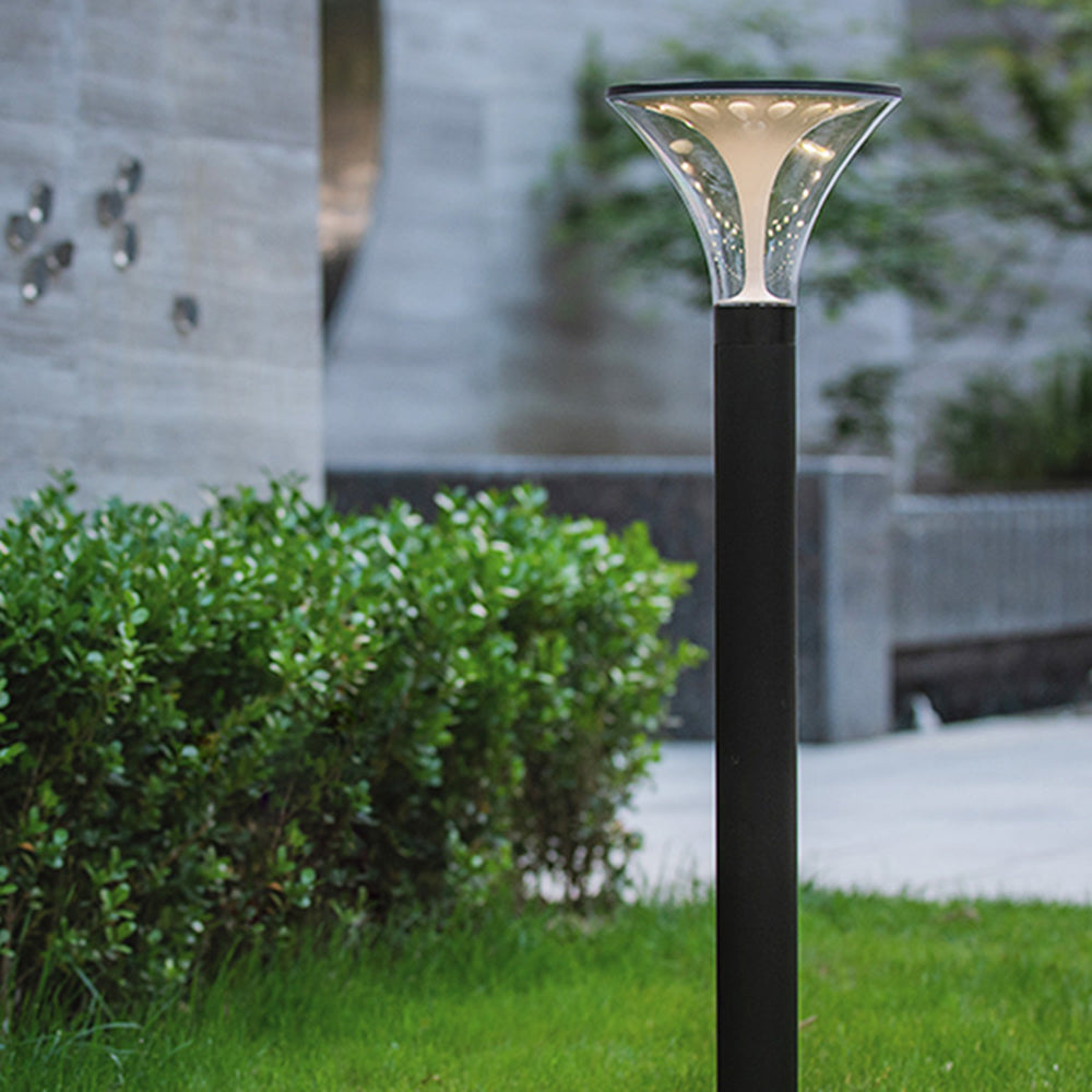 Pena Modern Design LED Buitenlamp Zwart Glas Metaal Tuin Buiten