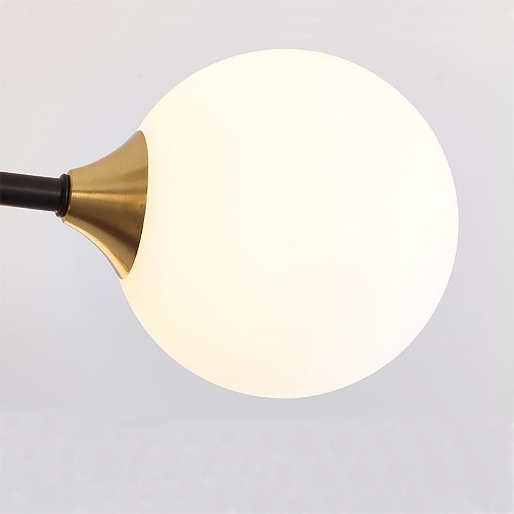 Valentina Moderne Design LED Nordic Bolvormige Kroonluchter Metaal/Glas Zwart/Goud Woon/Slaapkamer