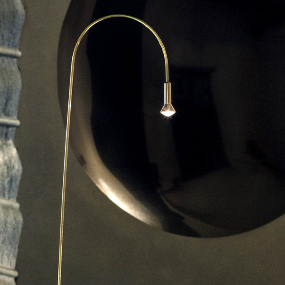 Bella Moderne Lineaire LED Grondlamp Buiten Goud Metalen Pad