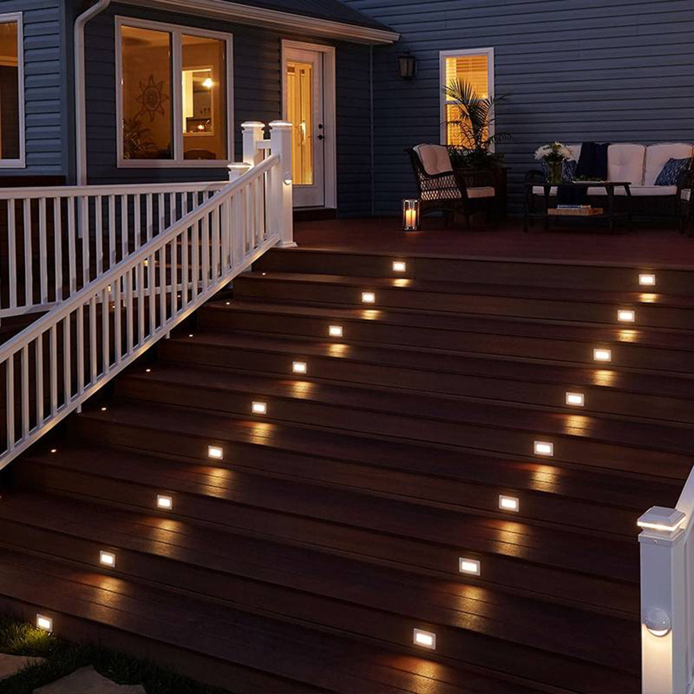Orr Moderne Rechthoekig LED Buitenlamp Metaal Zwart Tuin/Stoeprand/Balkon