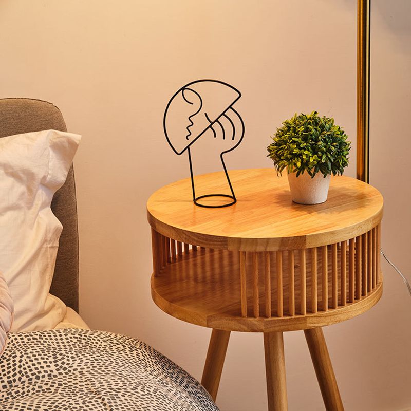 Ozawa Retro Design LED Geplooide Vloerlamp Metaal/Hout  Nachtkastje Eetkamer/Woonkamer
