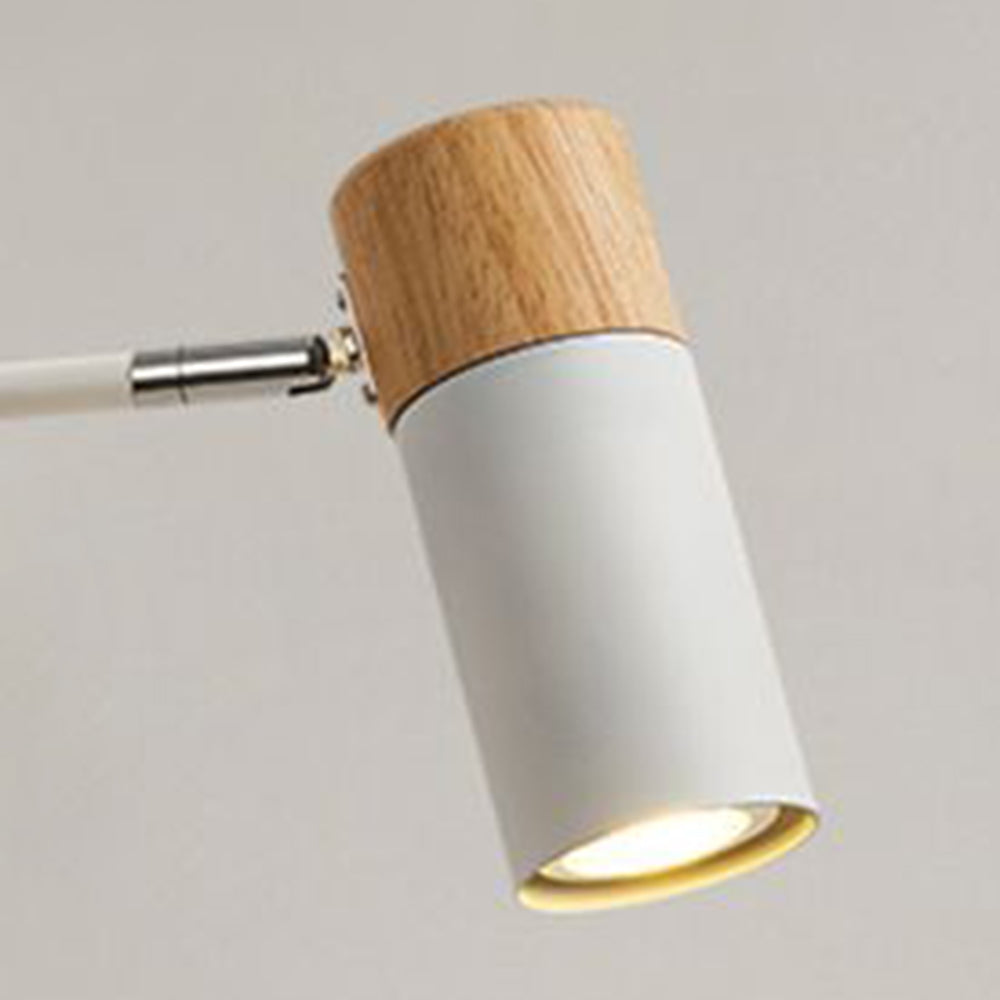 Ozawa Nordic Design LED Verstelbare Wandlamp Metaal/Hout Wit Slaapkamer/Woonkamer