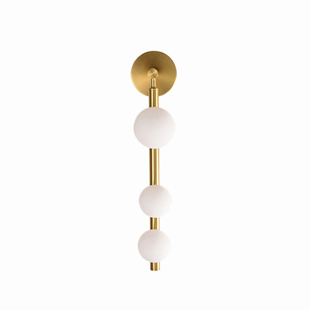 Valentina Design Ronde LED Wandlamp Goud Zwart Metaal Glas Eetkamer