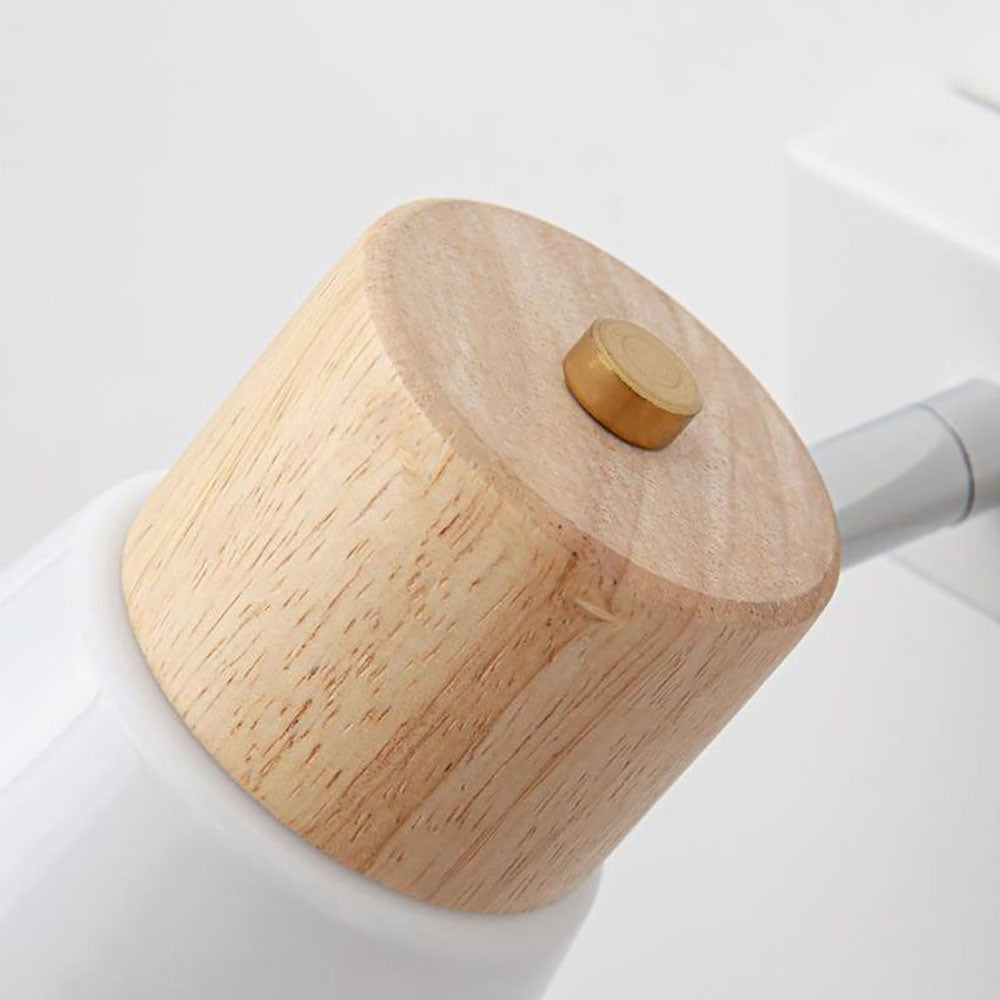 Ozawa Moderne Design LED Wandlamp Wastafel Spiegel Front Hout/Glas Wit Kelder Eet/Woon/Kelder/Hal/Badkamer