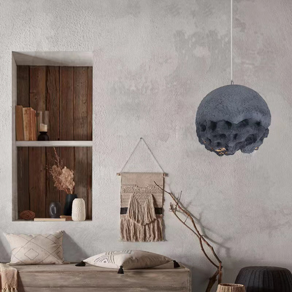 Byers Industrieel LED Hanglamp Blauw/Grijs/Brons Hars Binnen