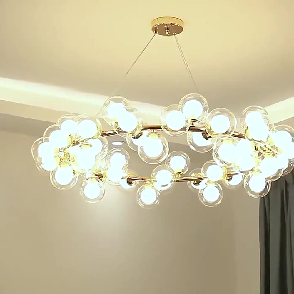 Valentina Moderne Gouden Bellen Hanglamp Metaal/Glas Woonkamer/Slaapkamer