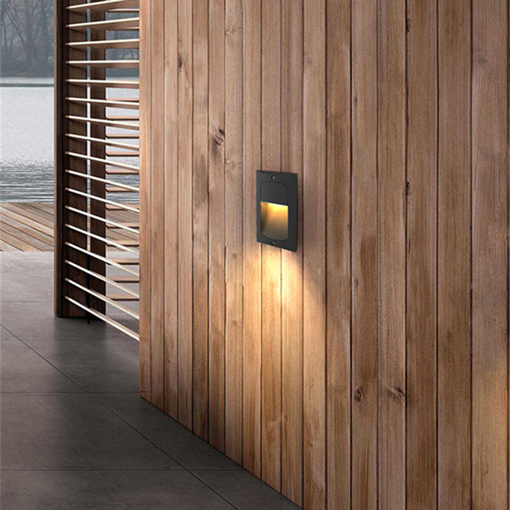 Orr Moderne LED Buitenlamp Zwart Metaal/Acryl Hal Trappenhuis