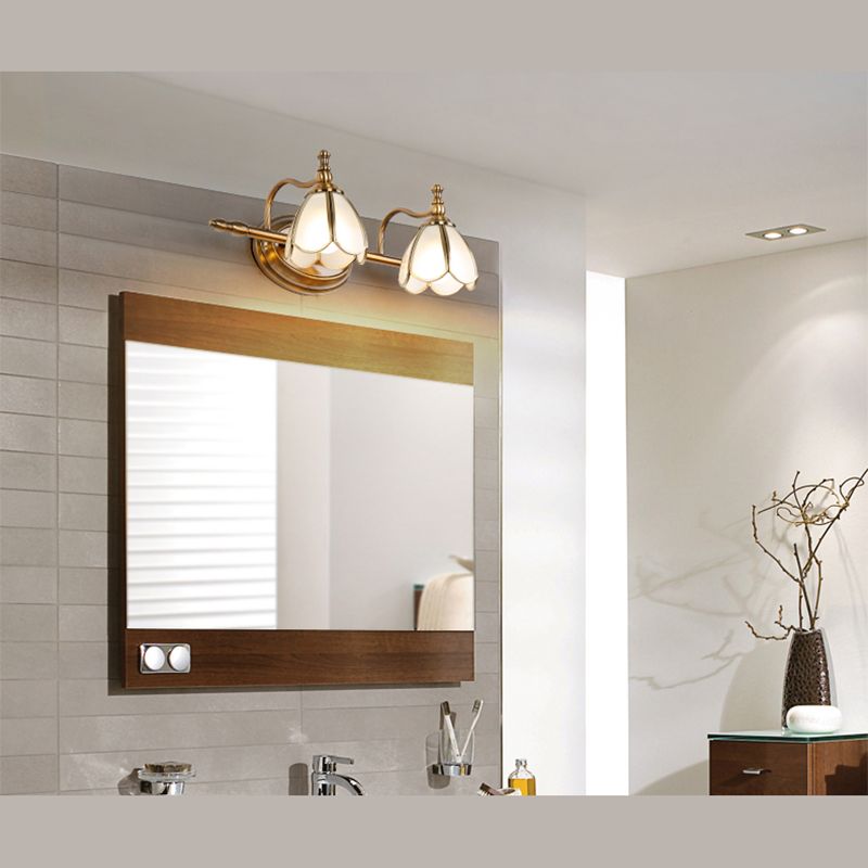 Félicie Design Bloem LED Wandlamp Metaal/Glas Geel/Wit Slaap/Woon/Badkamer