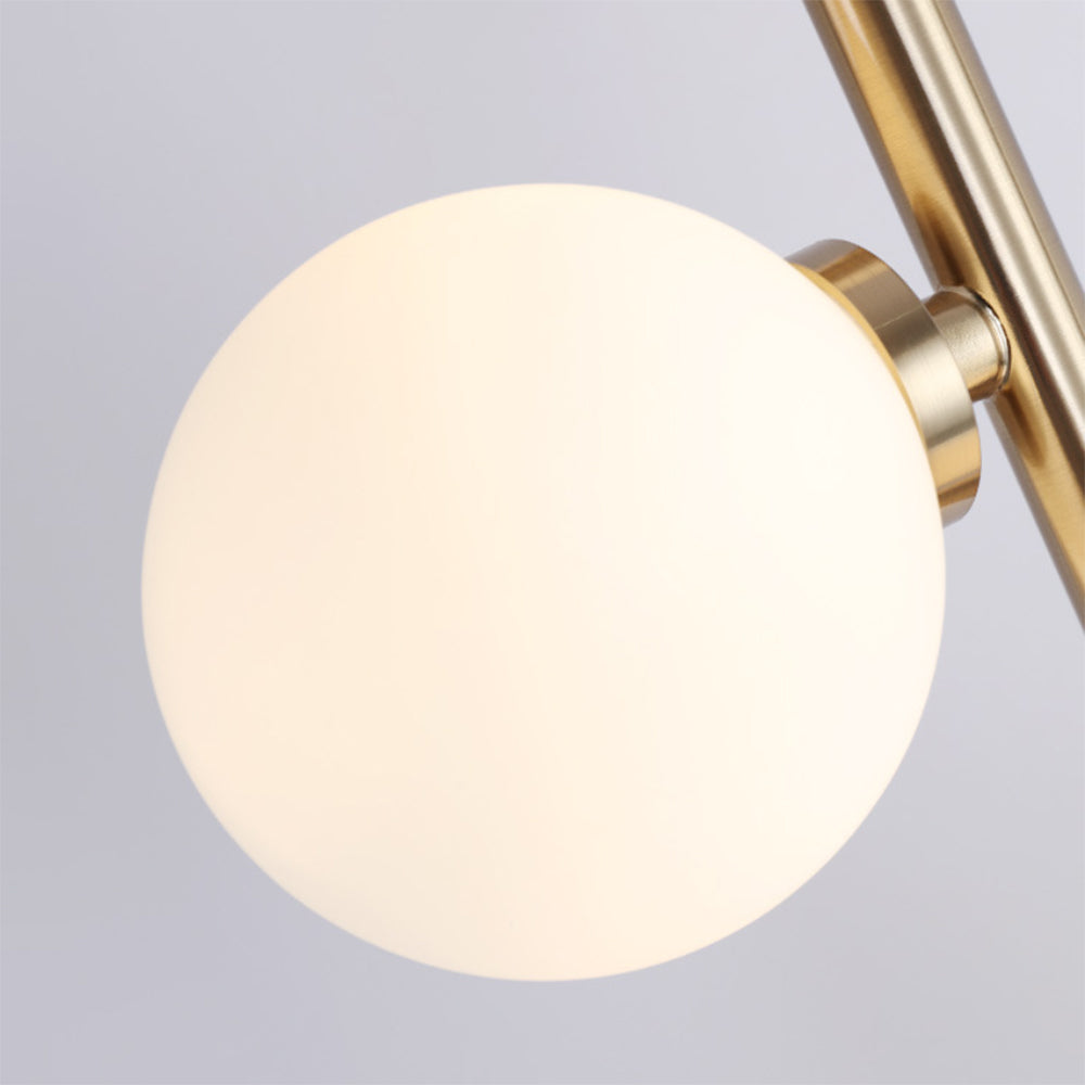Valentina Ronde LED Vloerlamp Ronde Wit Metaal Glas Slaapkamer Woonkamer
