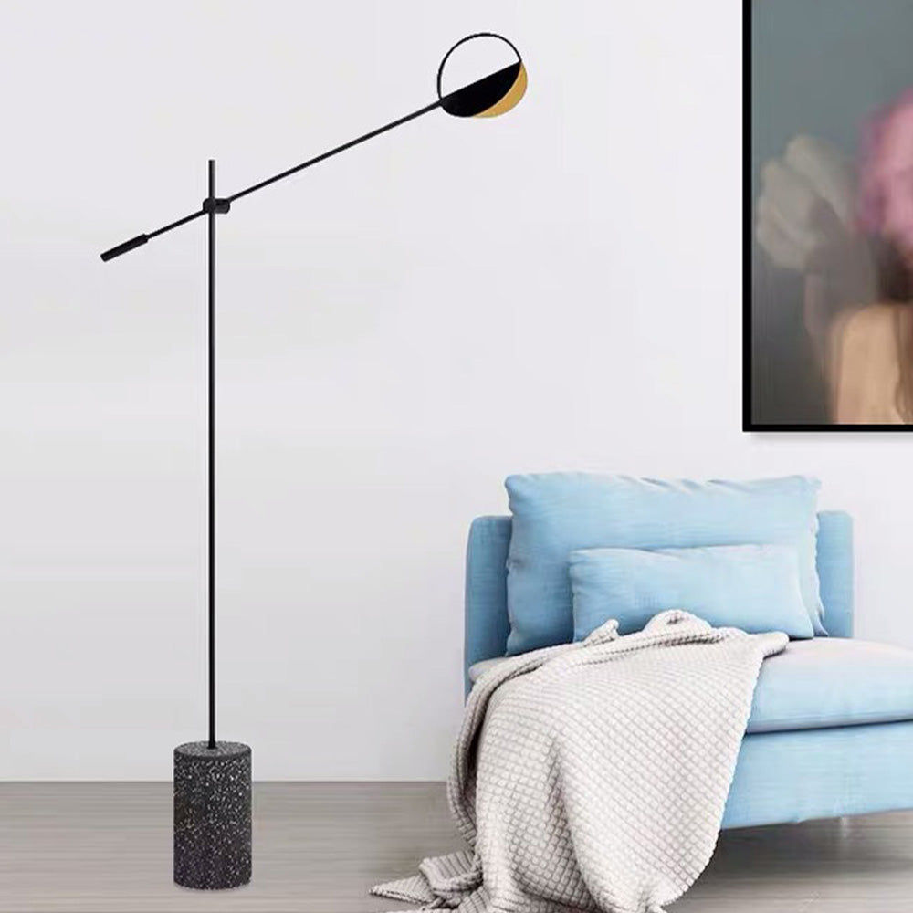 Salgado Moderne Minimalistische Vloerlamp Zwart Goud Metaal Woonkamer