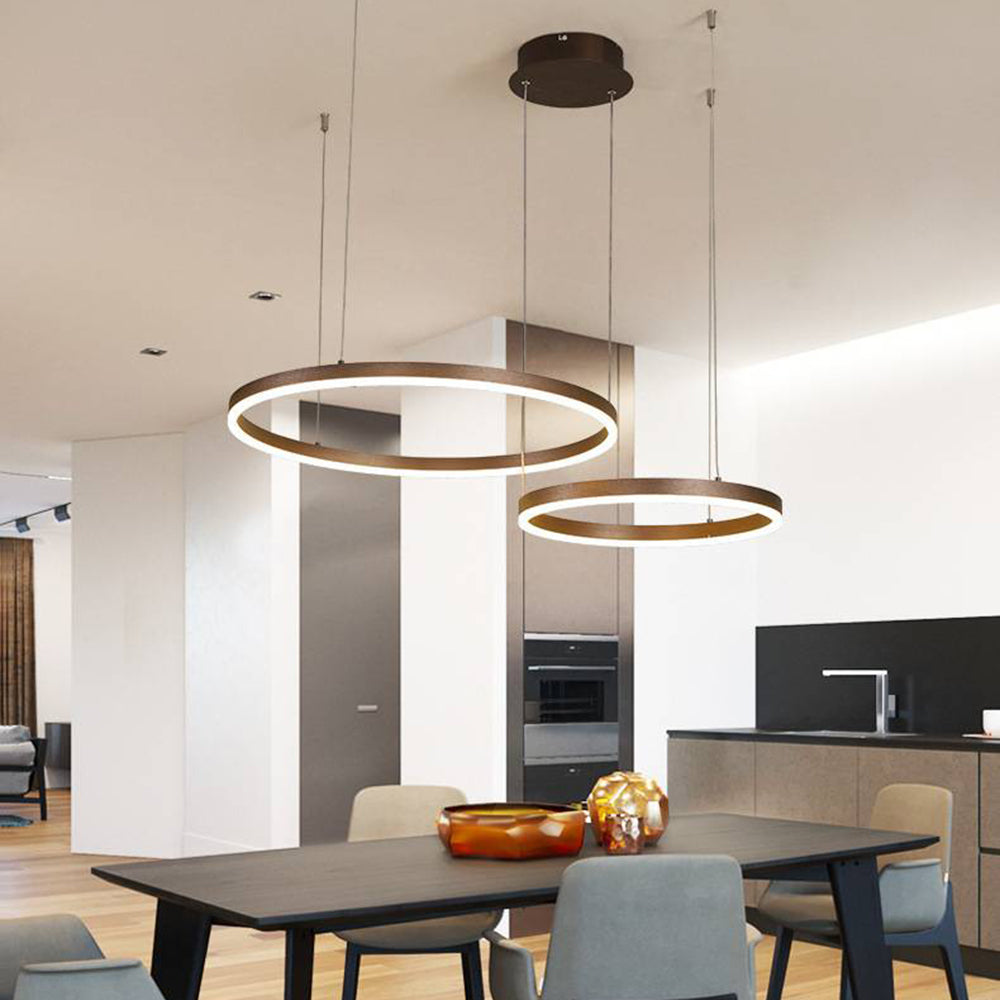 Arisha Moderne Grote  Hanglampen Wit Metaal Slaapkamer  Woonkamer Tir-Cirkel