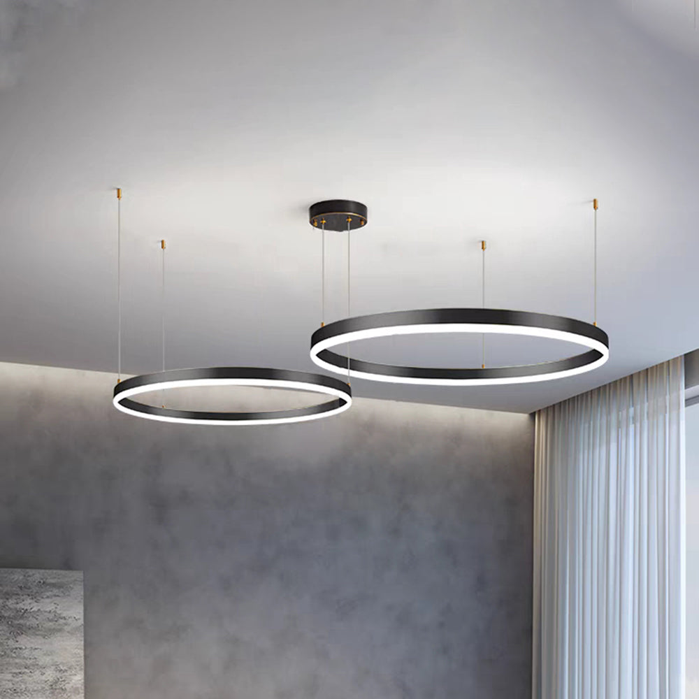 Arisha Moderne Grote  Hanglampen Wit Metaal Slaapkamer  Woonkamer Tir-Cirkel