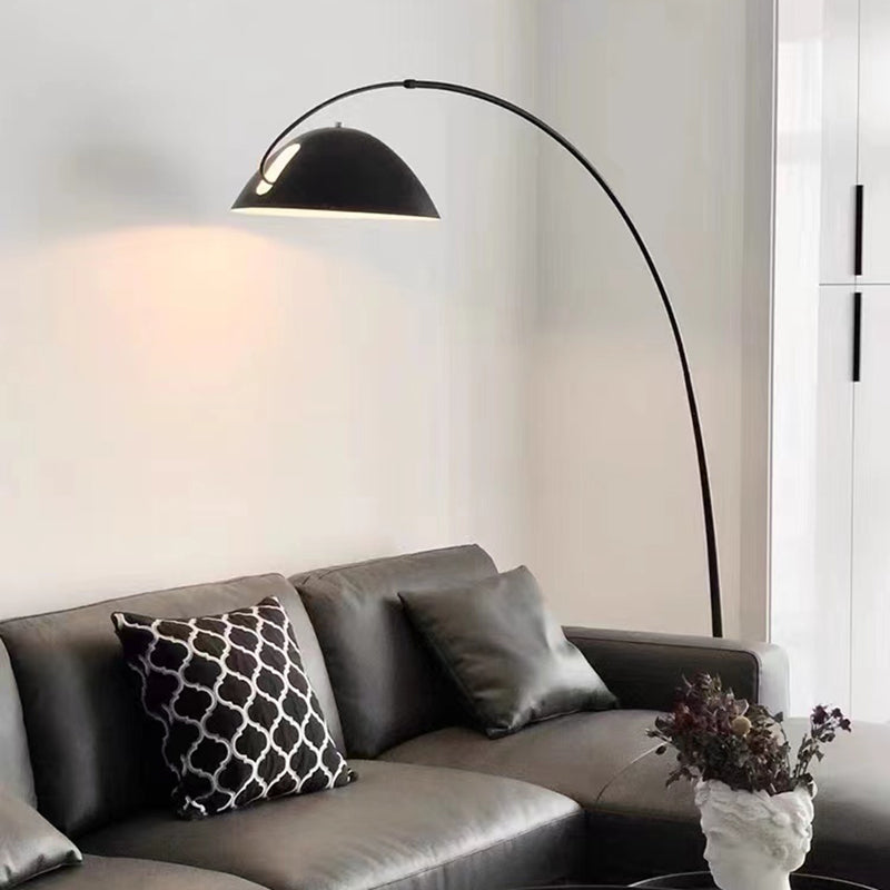 Avi Ronde Moderne LED Vloerlampen Zwart Metaal Eetkamer Slaapkamer