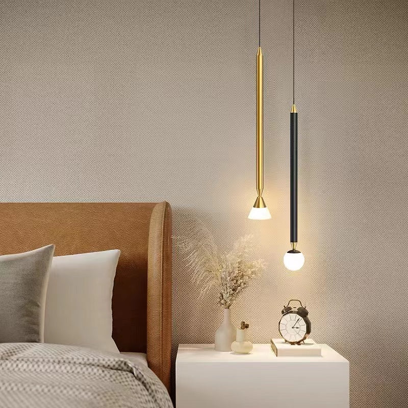 Carr Design LED Hanglampen Zwart/Goud Metaal/Glas Slaapkamer