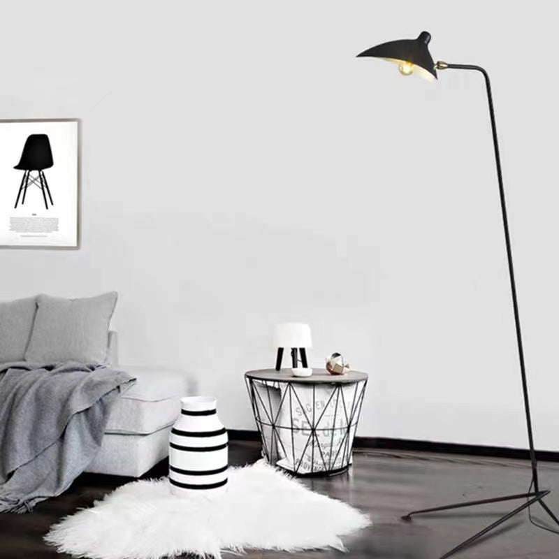 Schmitt Grote LED Vloerlampen Zwart Metaal Woonkamer Studiekamer
