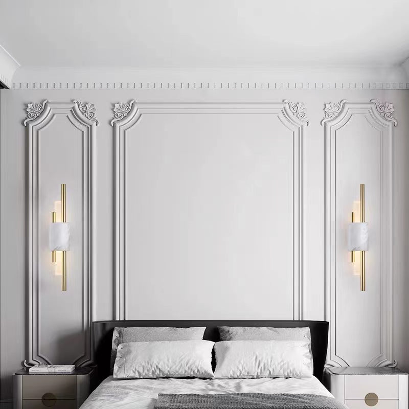 Alana Modern LED Wandlamp Wit Gouden Metaal Woonkamer Slaapkamer