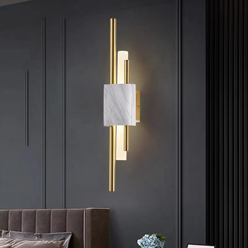 Alana Modern LED Wandlamp Wit Gouden Metaal Woonkamer Slaapkamer