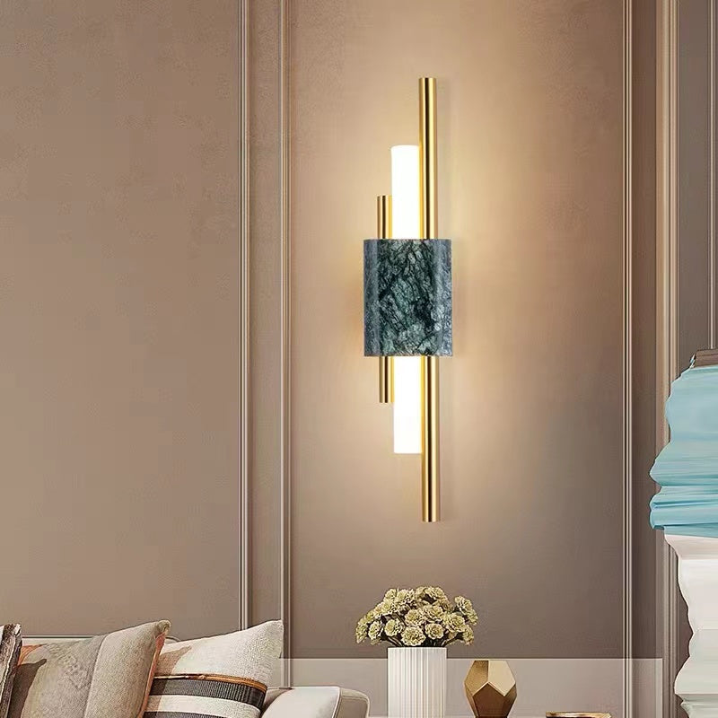 Alana Modern LED Wandlamp Wit Gouden Metaal Woonkamer Slaapkamer