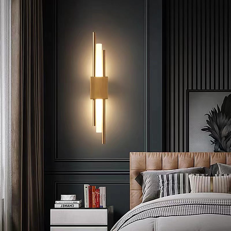 Alana Modern LED Wandlamp Wit Gouden Metaal Woonkamer Slaapkamer
