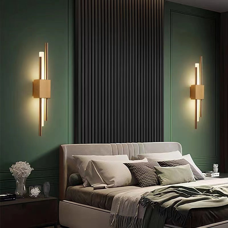 Alana Modern LED Wandlamp Wit Gouden Metaal Woonkamer Slaapkamer