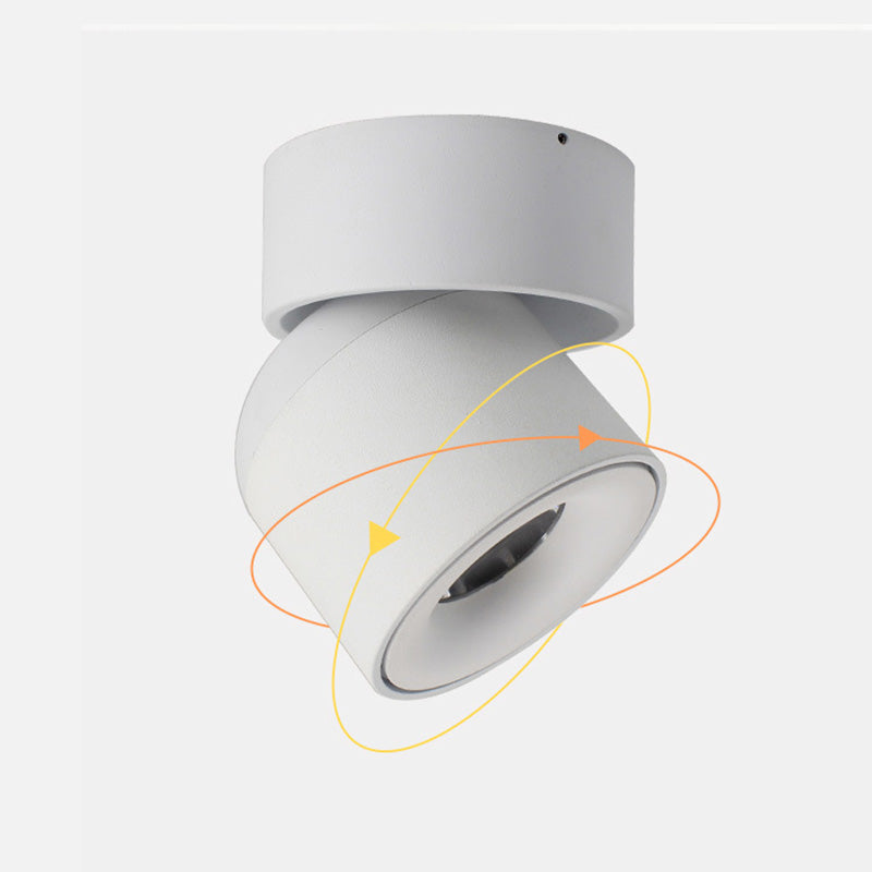 Novak Kleine LED Plafondlamp Zwart Wit Metaal Acryl Slaapkamer