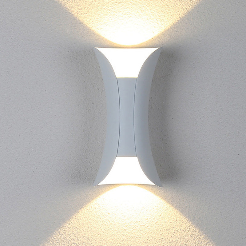 Orr Moderne Design LED Wandlamp Zwart Gouden Metaal Buiten Tuin