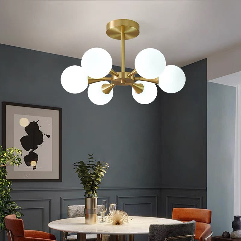 Valentina Bubble Plafondlampen Messing Metaal Glas Woonkamer Eetkamer