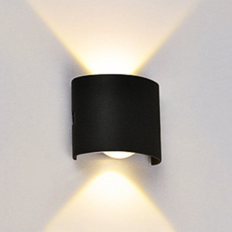 Orr Buiten Waterbestendig Metaal LED Wandlampen Zwart/Wit Tuin