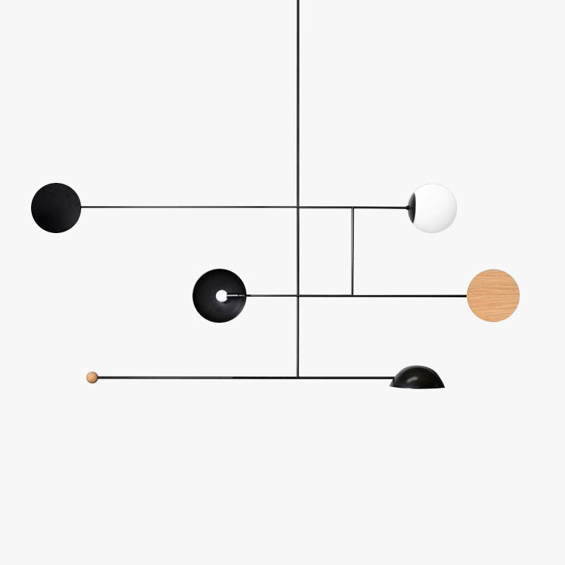 Avi Minimalistische Ronde Metalen LED Hanglamp, Eetk/Woonkamer