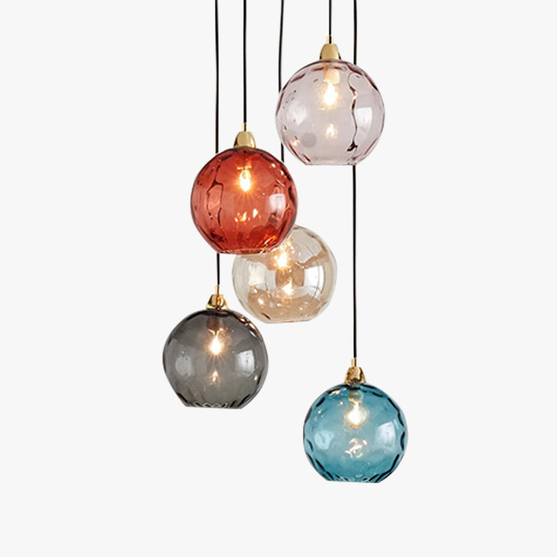 Hailie Design Grote Ronde LED Hanglampen Metaal Glas Eetkamer