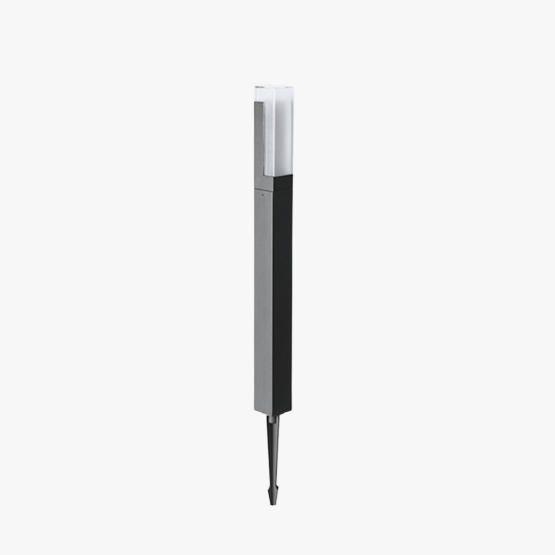 Pena Moderne Zonne Energie Buitenlamp Zwart Metaal Tuin/Stoeprand