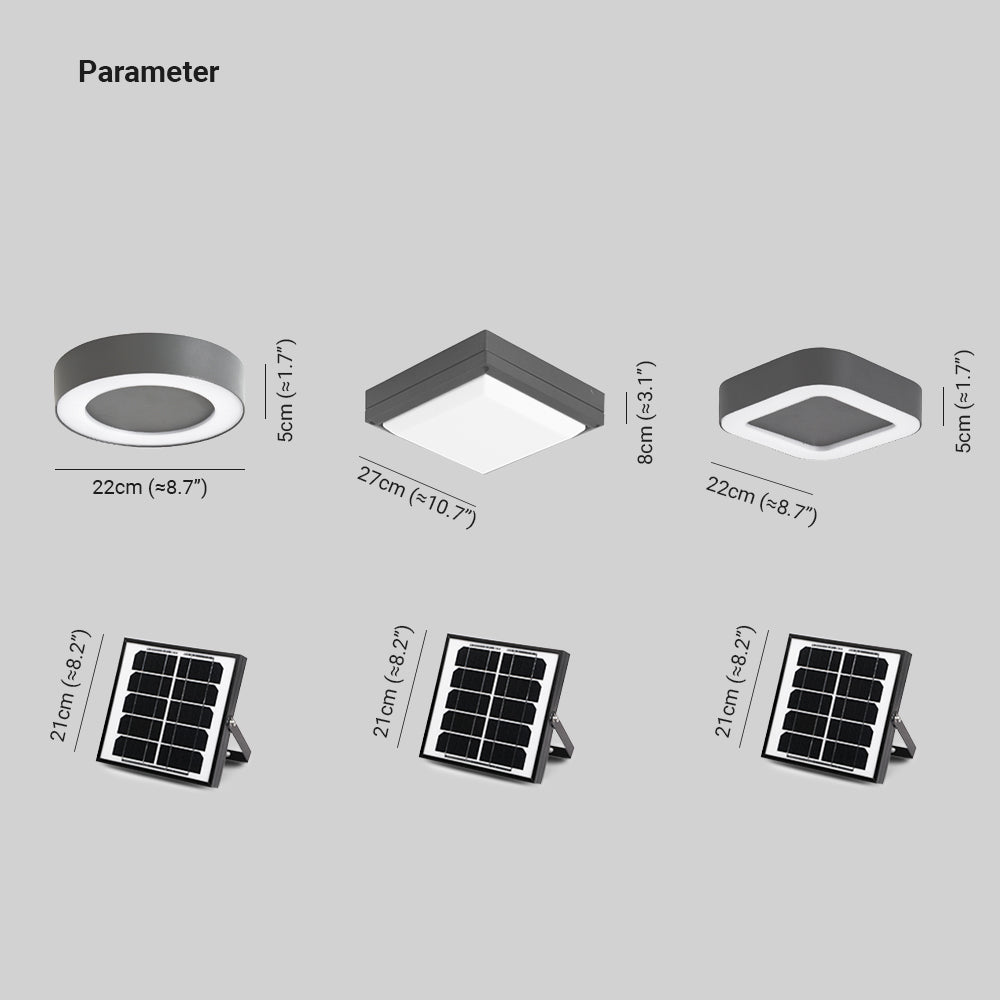 Orr Modern Rond Rrote LED Plafondlampen Witte Metal  Woonkamer