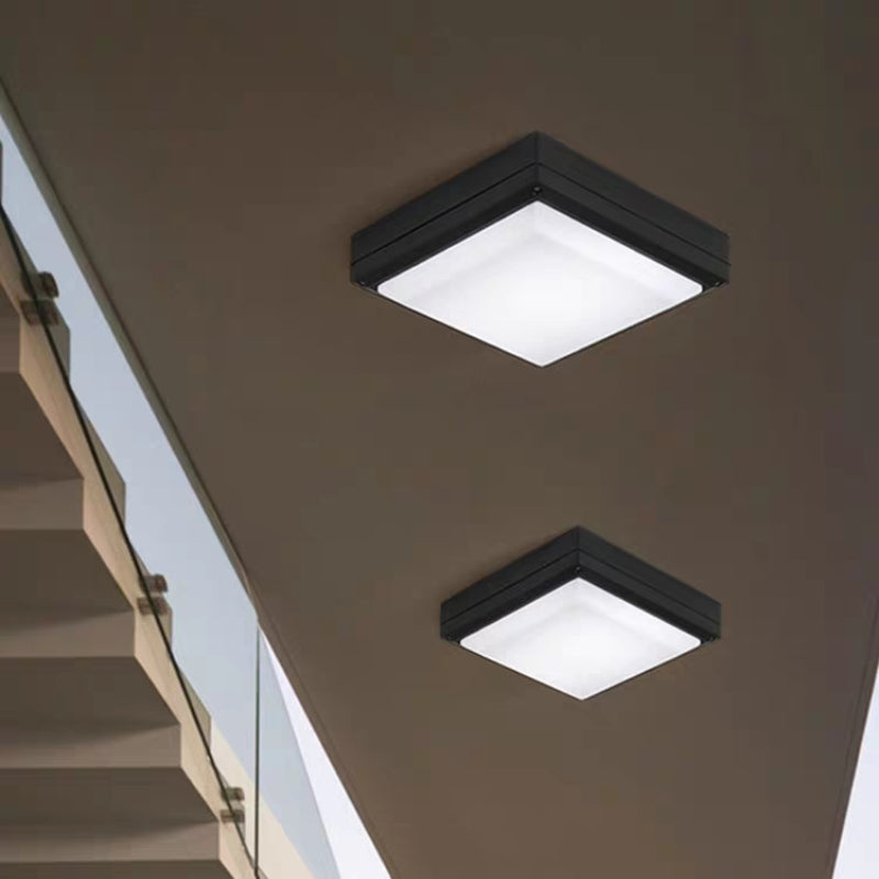 Orr Modern Rond Rrote LED Plafondlampen Witte Metal  Woonkamer
