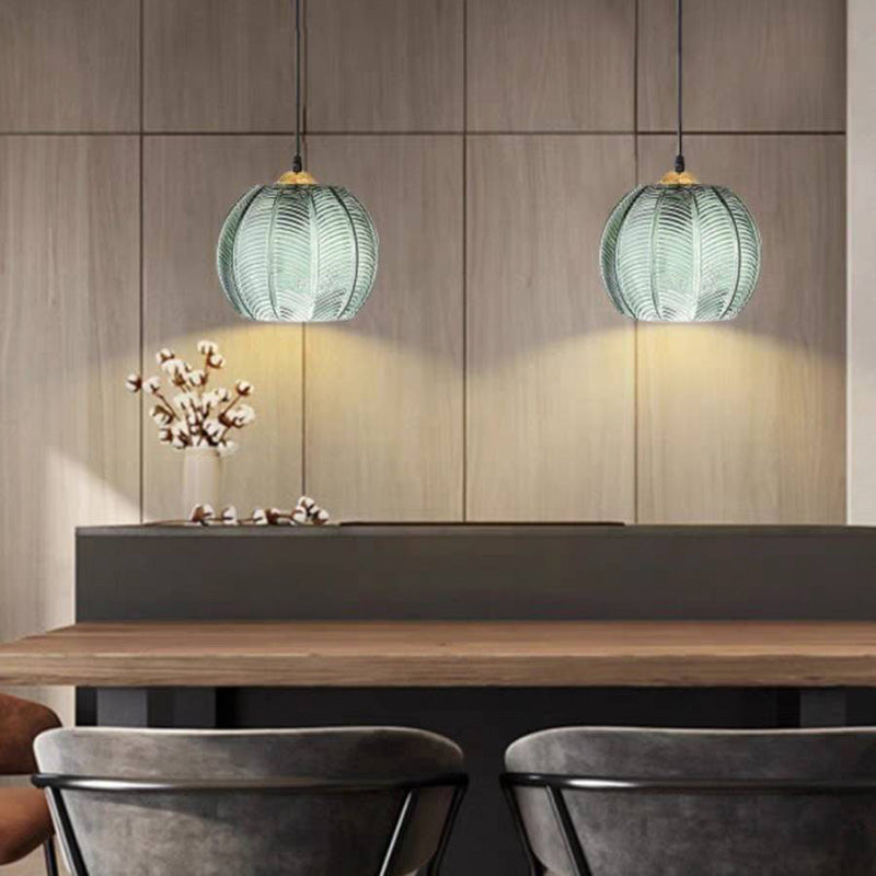 Hailie Design LED Hanglamp Groen Metaal/Glas Slaapkamer/Eetkamer