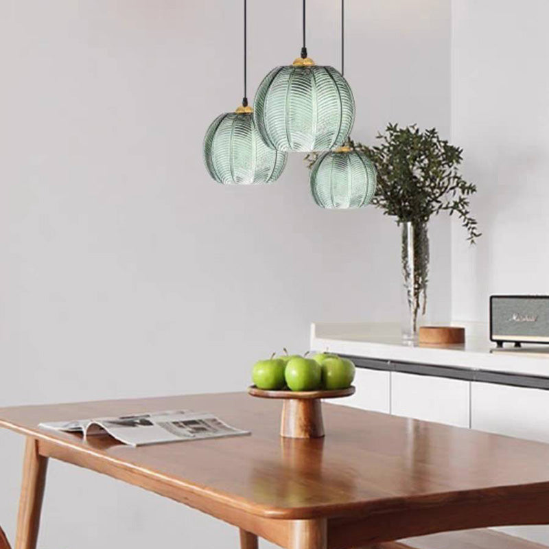 Hailie Design LED Hanglamp Groen Metaal/Glas Slaapkamer/Eetkamer