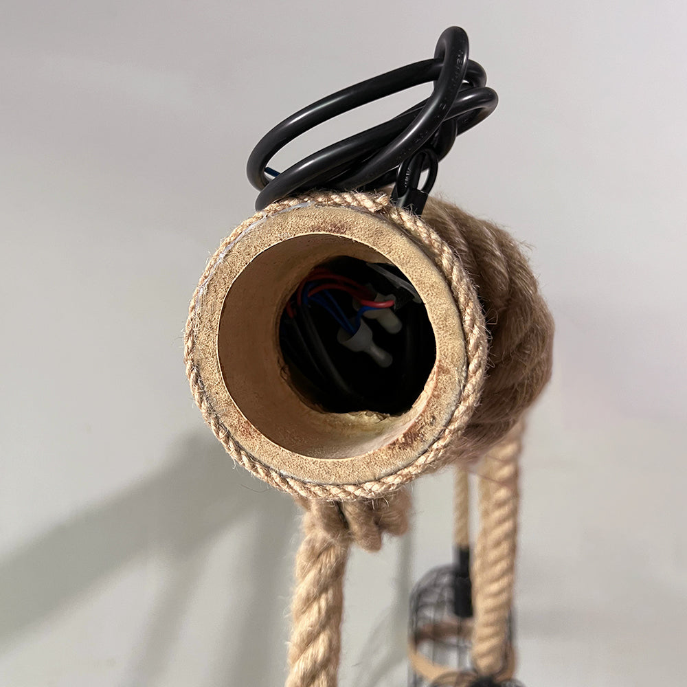 Alessio Retro Design LED Hanglampen Metaal Hout Woonkamer Eetkamer