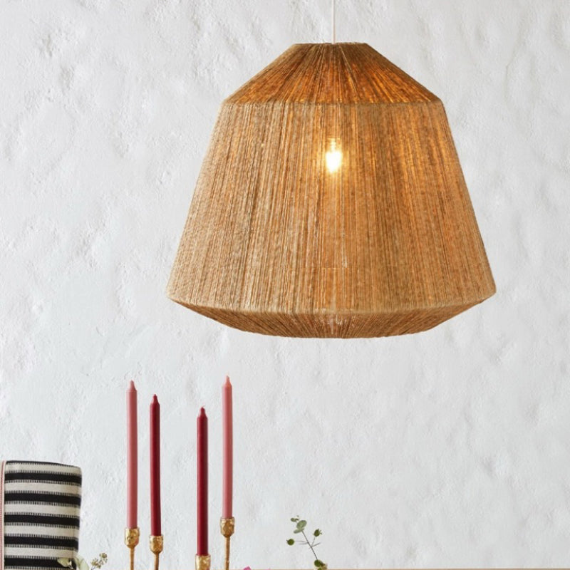 Alessio Retro Design Loom  LED Hanglamp Bruin Slaapkamer Woonkamer