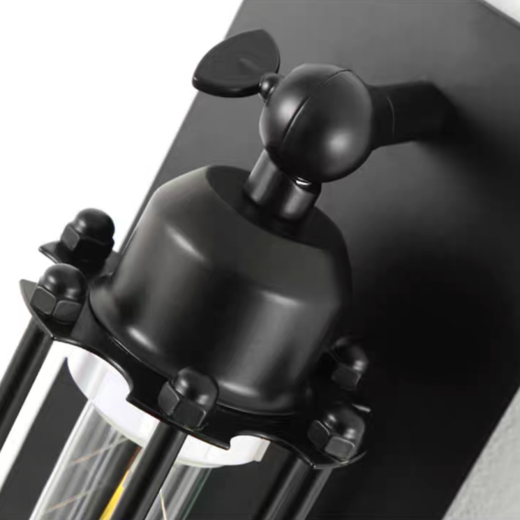 Orr Industrie Retro Design LED Wandlamp Zwart Metaal Woonkamer