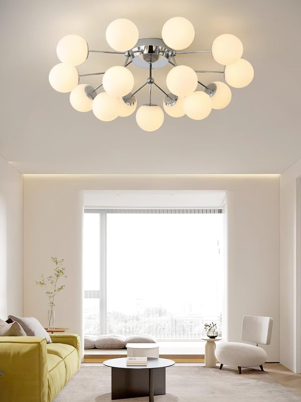 Veloel luxe glazen plafondlamp