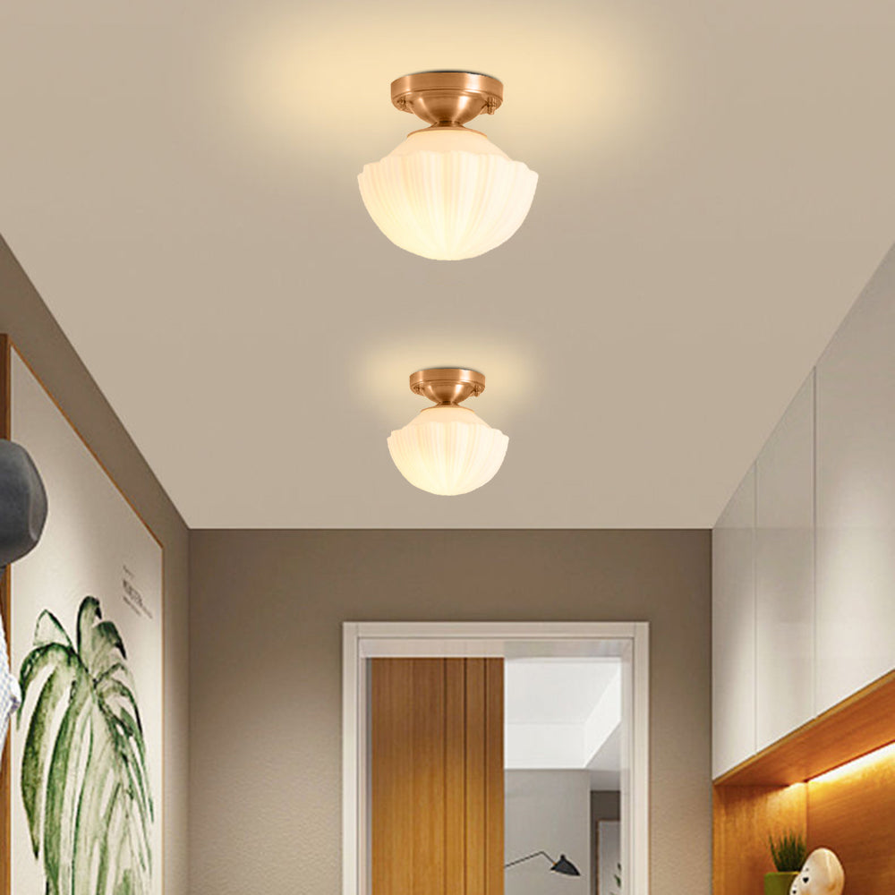 Sanna Retro Design LED Plafondlamp Metaal Glas Woonkamer Keuken