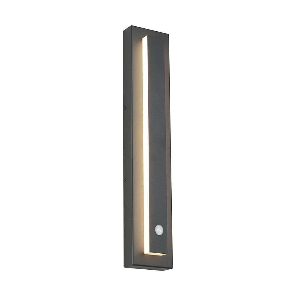 Edge Moderne Vierkante LED Buitenlamp Donkergrijs Metaal Tuin