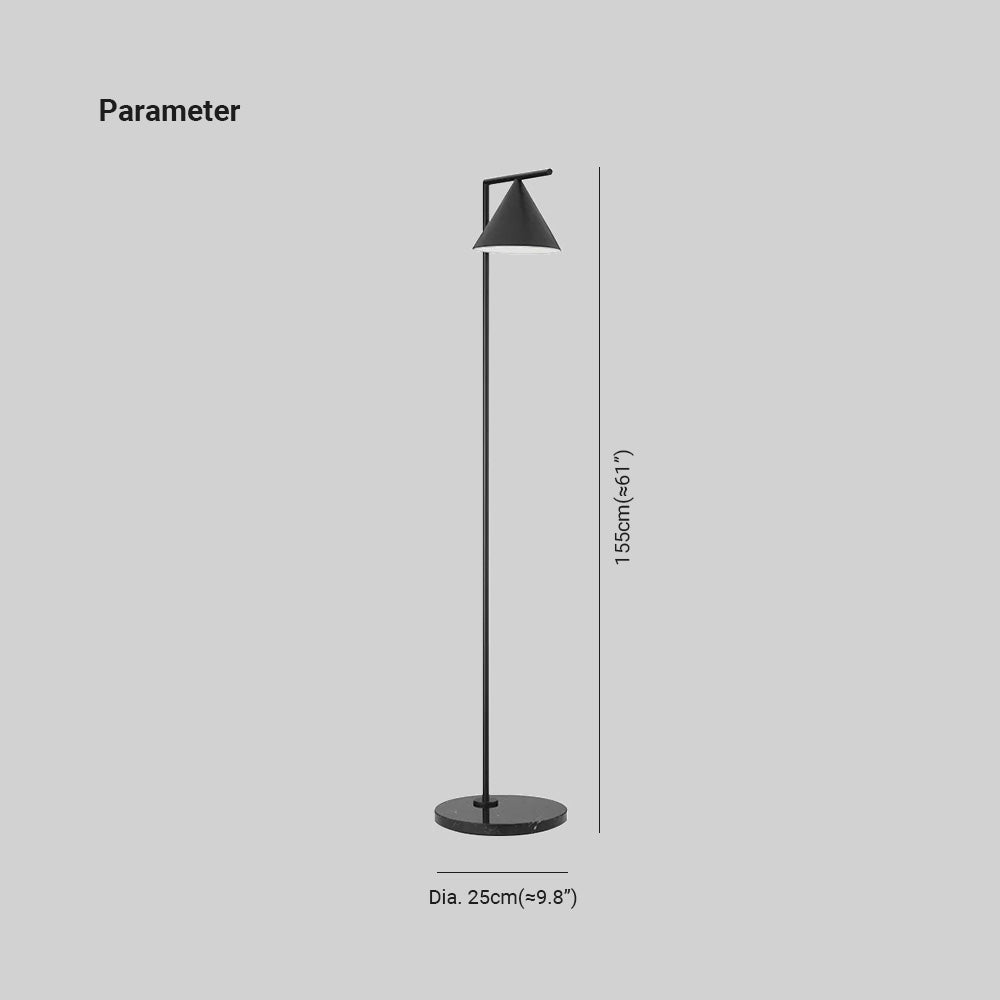 Carins Moderne LED Vloerlamp Zwart/Goud Metaal/Marmer Woonkamer