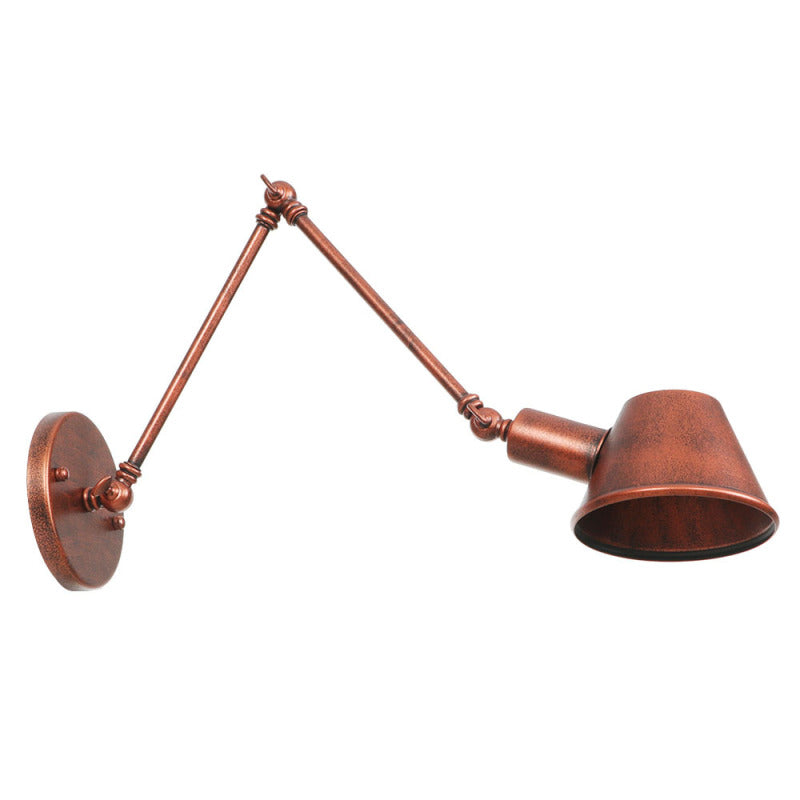 Brady Retro Design LED Wandlampen Zwart Metaal Slaapkamer Woonkamer