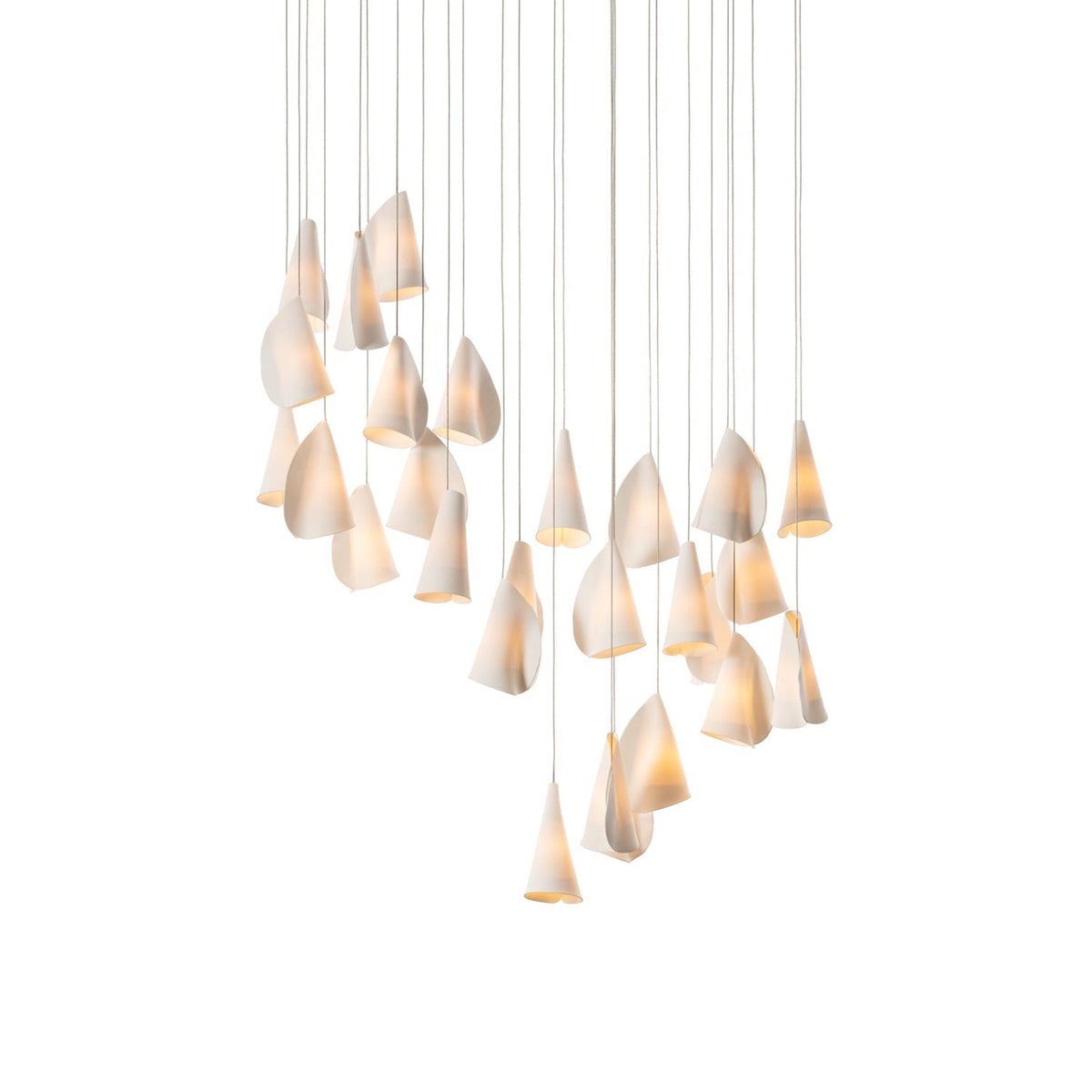 Olshaion Geometrische hanglamp van keramiek