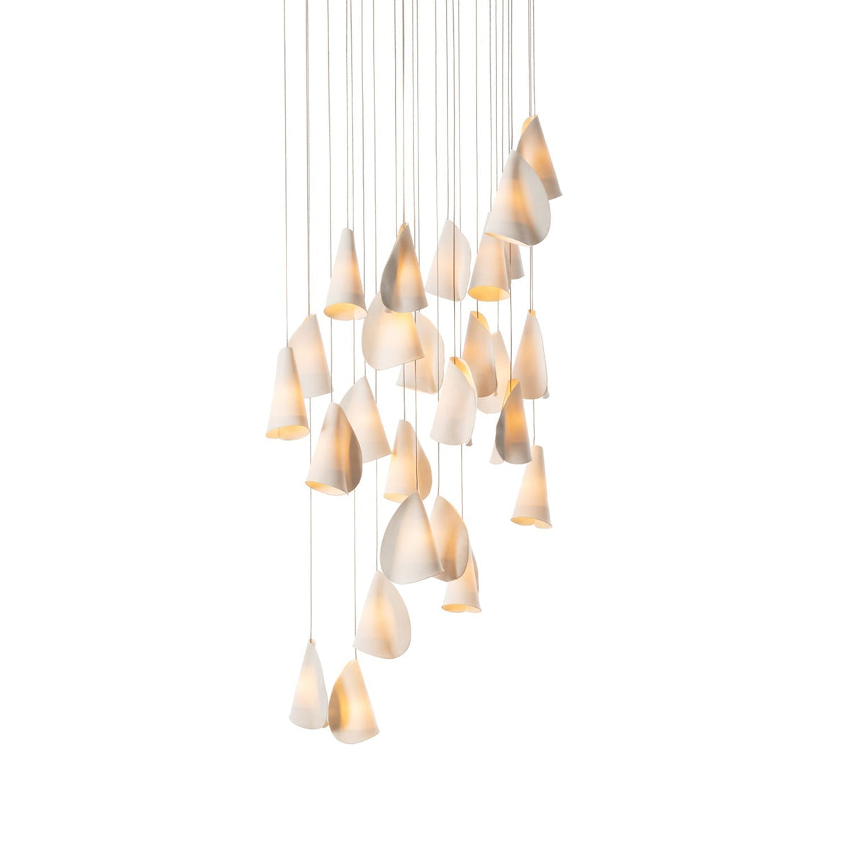 Olshaion Geometrische hanglamp van keramiek
