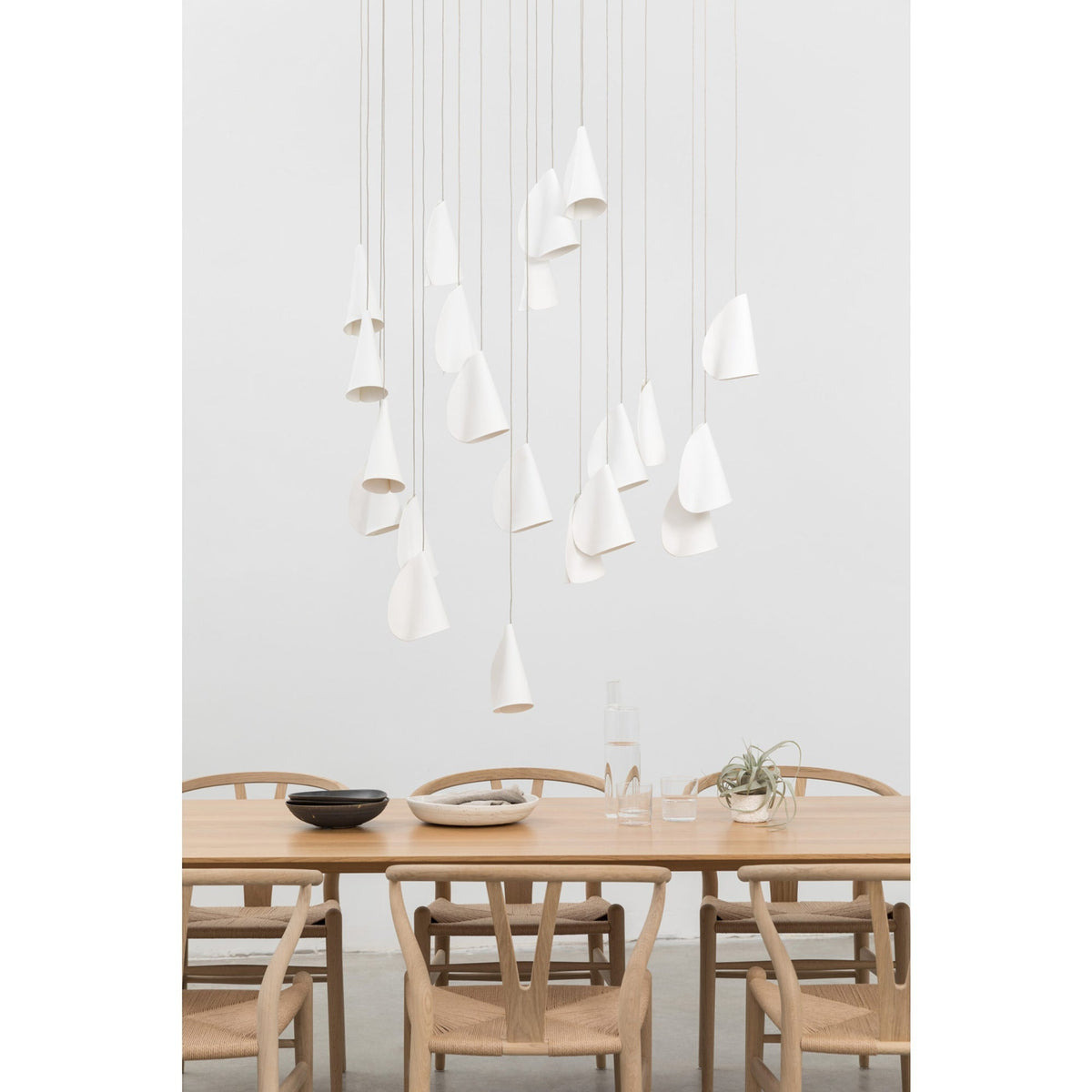 Olshaion Geometrische hanglamp van keramiek