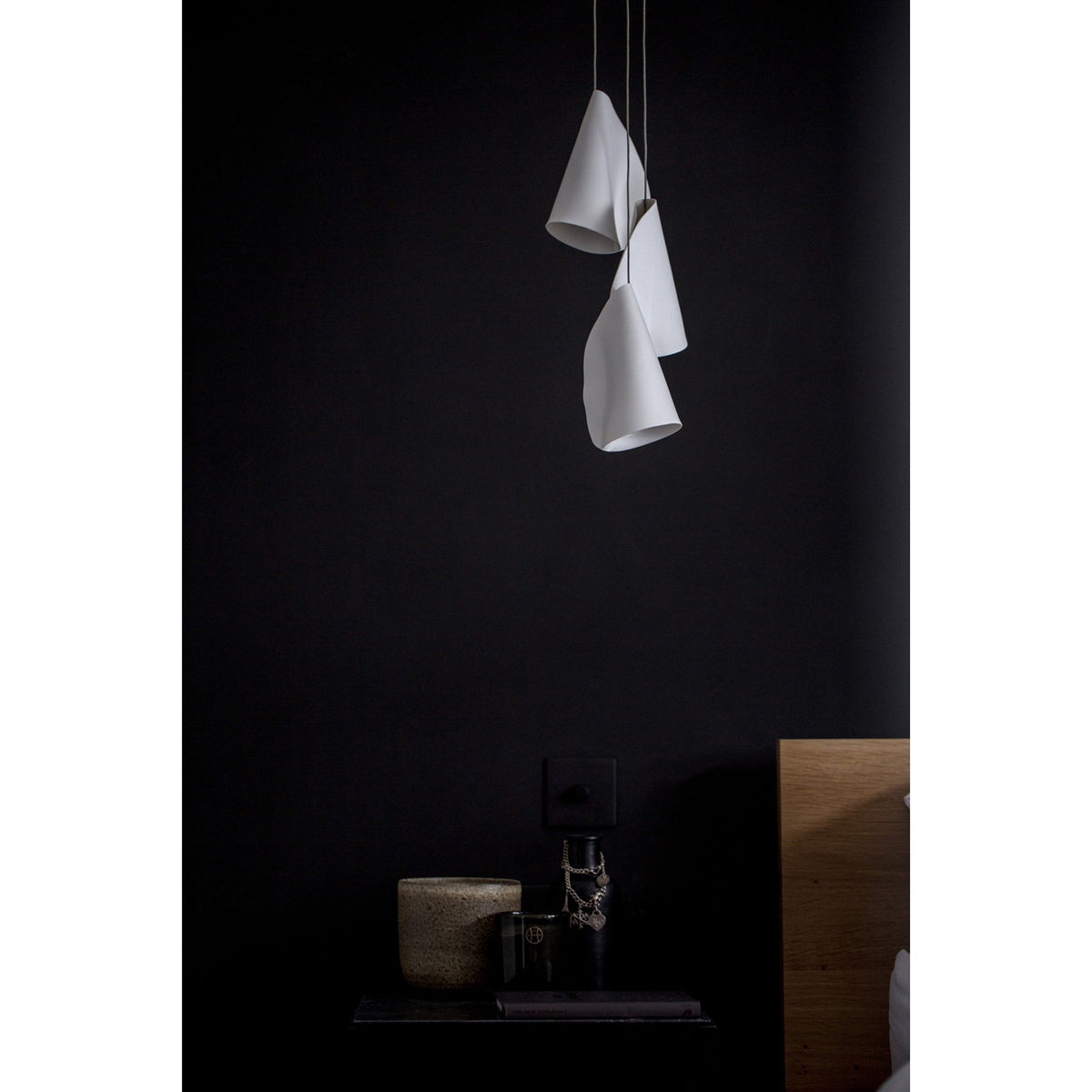 Olshaion Geometrische hanglamp van keramiek