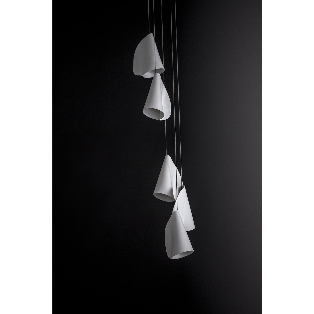 Olshaion Geometrische hanglamp van keramiek